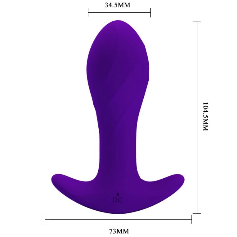 PRETTY LOVE Vibrador Anal Lila – Juguete Erótico Con 12 Funciones De Vibración Potente