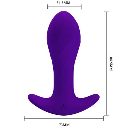 PRETTY LOVE Vibrador Anal Lila – Juguete Erótico Con 12 Funciones De Vibración Potente