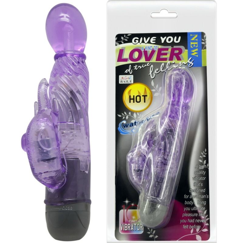 BAILE Give You A Kind Of Lover Vibrador Con Rabbit Lila – Estimulación Ergonómica Con 10 Modos De Vibración