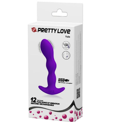 Pretty Love Masajeador Anal 12 Modos Vibración Lila – Diseño Silicona Para Placer Personalizado