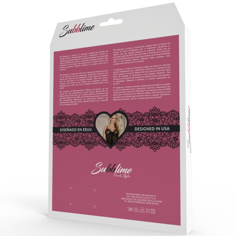 SUBBLIME Corset Encaje Floral S/M – Diseño Elegante Para Realzar Tu Confianza