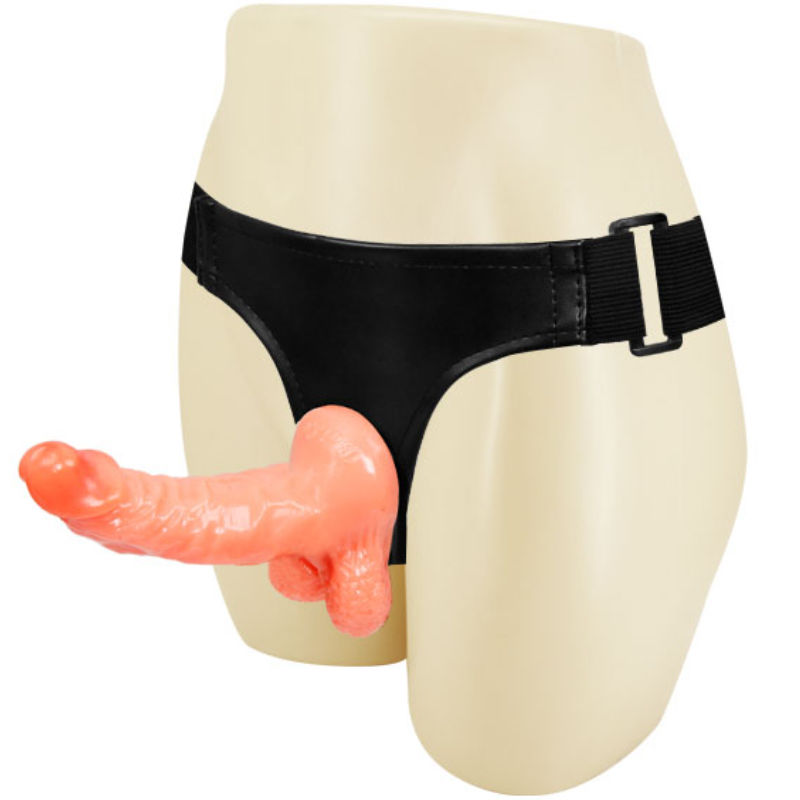 BAILE - ARNES CON PENE REALISTICO Y BRAGUITA AJUSTABLE ULTRA PASSIONATE 15.5 CM-BAILE HARNESS COLLECTION-Noxtic