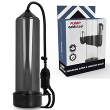 Comprar PUMP ADDICTED Bomba Erección RX5 Negro – Juguete Erótico Con Vibrador Para Placer Mejorado-Noxtic