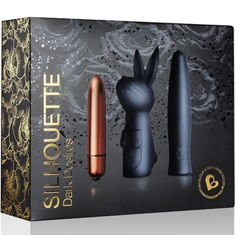 Kit ROCKS-OFF Dark Desires – Elegante stimolatore con sette modalità di piacere