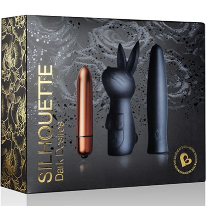 Kit ROCKS-OFF Dark Desires – Elegante stimolatore con sette modalità di piacere