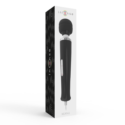 Comprar INTENSE Keanu Wand Negro – Masajeador Potente Con Diseño Curvilíneo Para Sensaciones Intensificadas-Noxtic