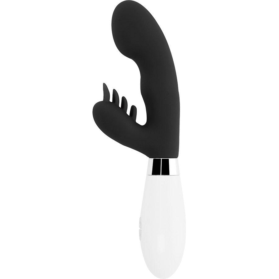 GLOSSY Elvis Rabbit Nero – Vibratore Erotico con 10 Funzioni di Vibrazione