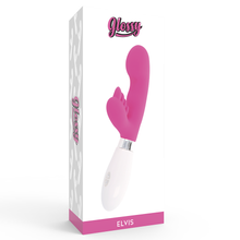 GLOSSY Rabbit Elvis Rosa – Giocattolo Erotico con Design Ergonomico e 10 Funzioni di Vibrazione