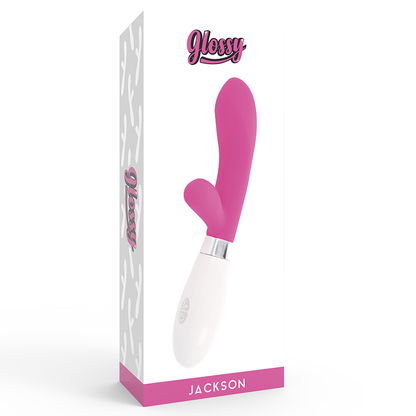 GLOSSY Jackson Rabbit Rosa – Sex toy ergonomico con doppio motore