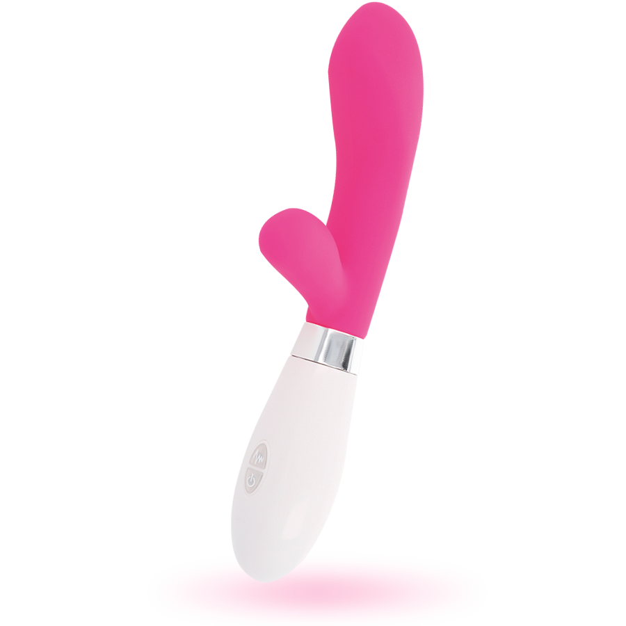 GLOSSY Jackson Rabbit Rosa – Sex toy ergonomico con doppio motore