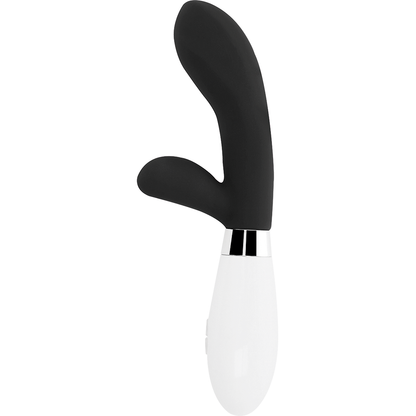 GLOSSY Jackson Rabbit Negro – Masajeador Ergonómico Con Potente Motor Para Placer Intenso