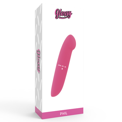 Vibratore GLOSSY Phil Pink – Design elegante e discreto per il benessere personale