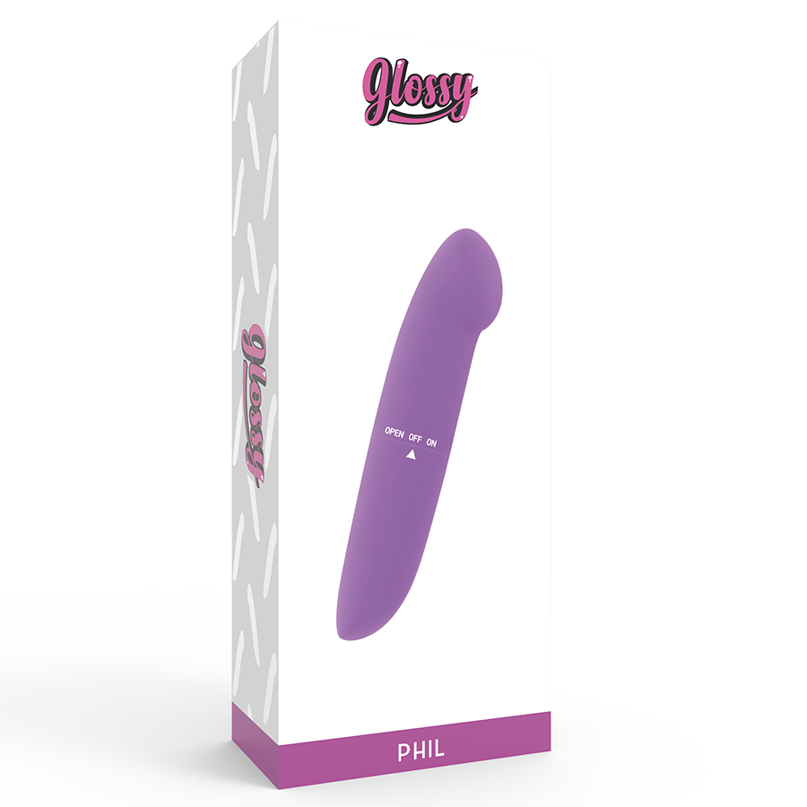 Comprar GLOSSY Phil Vibrator Lila – Vibrador Discreto Con Diseño Elegante Para Llevar A Cualquier Lugar-Noxtic