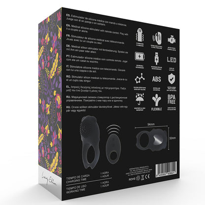 Comprar MIA Colosseo Anillo Control Remoto Negro – Diseño Innovador Para Placer Compartido-Noxtic