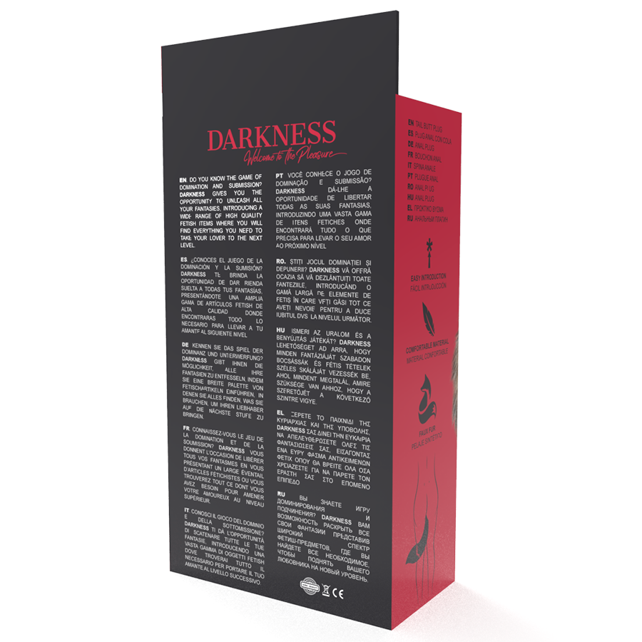 Comprar DARKNESS Cola Natural Con Plug De Silicona De 10 Cm – Diseño Ergonómico Para Estimulación Confortable-Noxtic