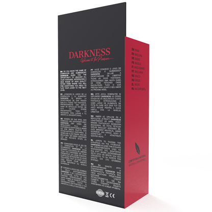 DARKNESS - STRAIGHT BLACK EYE MASK