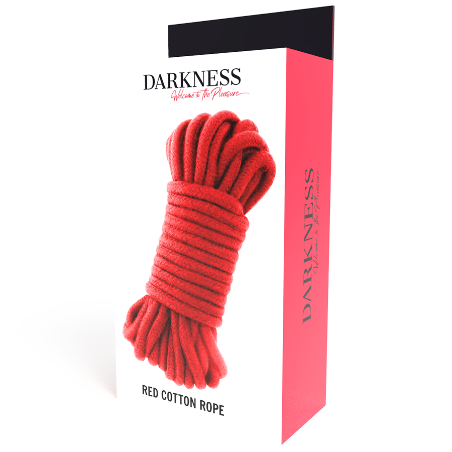 DARKNESS Cuerda Japonesa 5 Metros Roja – Ideal Para Juegos De Bondage Con Diseño Resistente