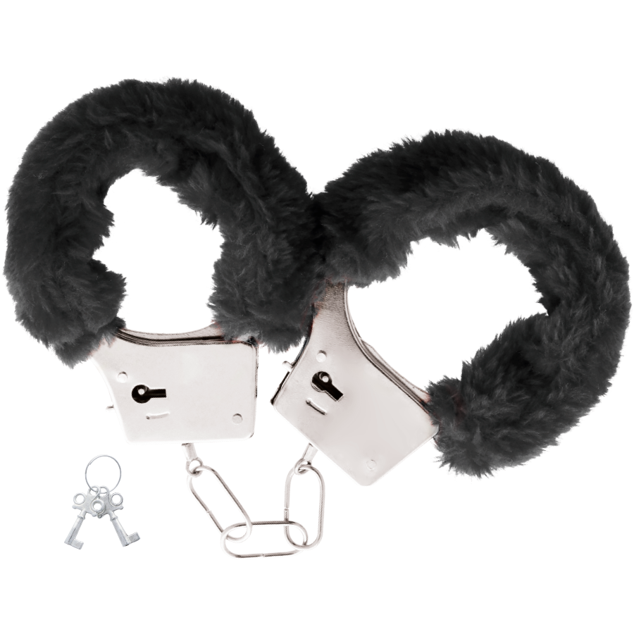 Manette in metallo con fodera nera DARKNESS: comfort e sicurezza per momenti di divertimento