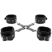 Comprar DARKNESS Esposas De Cuero Negro – Diseño Confortable Para Juegos De Dominación-Noxtic