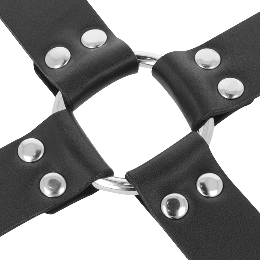 DARKNESS - BLACK LEATHER HAND AND FOOT CUFFS