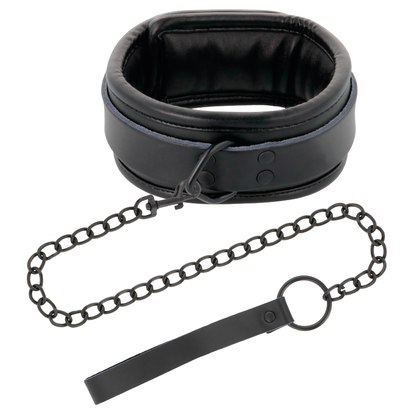Comprar DARKNESS Esposas Y Collar De Cuero Negro – Diseño Elegante Para Explorar Tu Placer Con Confianza-Noxtic