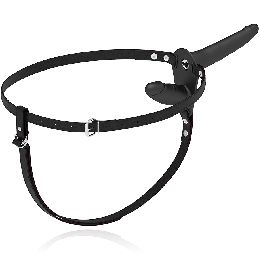 FETISH SUBMISSIVE HARNESS - DOBLE PENETRACIÓN VIBRADOR NEGRO-FETISH SUBMISSIVE HARNESS-Noxtic