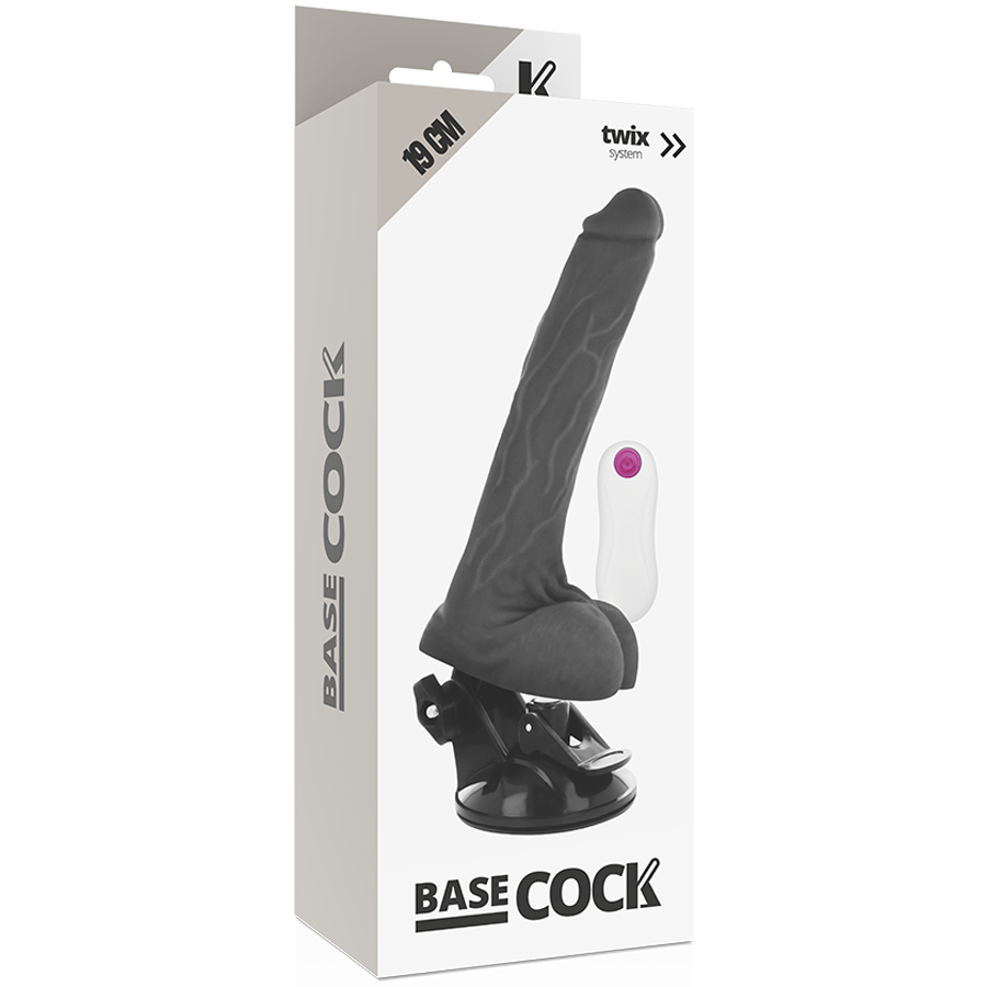 Basecock Vibrador Realista Control Remoto 19 Cm – Vibrador Recargable Con Estimulación Personalizada