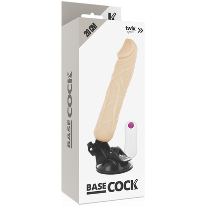 Basecock Vibrador Realístico Control Remoto 20 Cm – Diseño Natural Para Una Estimulación Única