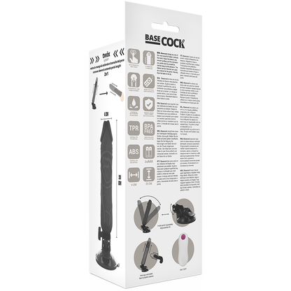Basecock Vibrador Realístico Control Remoto 20 Cm – Diseño Natural Para Una Estimulación Única