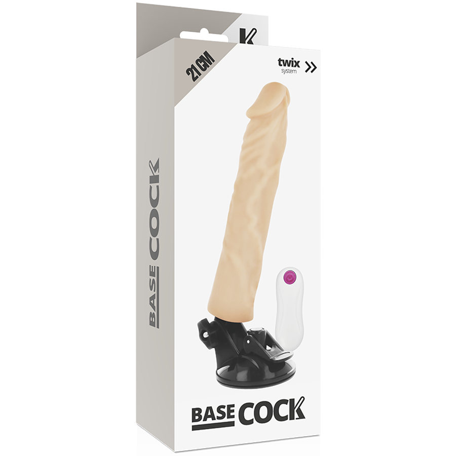 Basecock Vibrador Realista Control Remoto 21 Cm – Diseño Ergonómico Para Mayor Comodidad