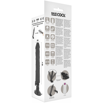 Basecock Vibrador Realista Control Remoto 21 Cm – Diseño Ergonómico Para Mayor Comodidad