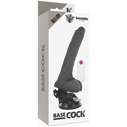 Basecock Vibrador Realista Articulable Con Control Remoto 18.5 Cm – Diseño Ergonómico Para Placer Personalizado