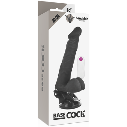 Basecock Vibrador Realista Articulable 20 Cm – Juguete Erótico Flexible Con Control Remoto