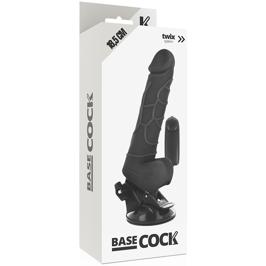 Basecock Vibrador Realista Control Remoto 18.5 Cm – Vibrador Recargable Con Diseño Ergonómico