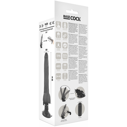 Basecock Vibrador Realista Control Remoto 20 Cm – Juguete Ergonómico Para Placer Personalizado