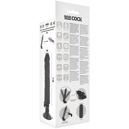 BASECOCK Vibrador Realístico Con Control Remoto – Diseño Natural Para Placer Personalizado