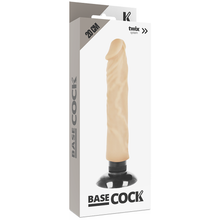BASECOCK Vibrador Realista 2 en 1 Natural 20 cm – Diseño Versátil Para Experiencias Únicas de Placer
