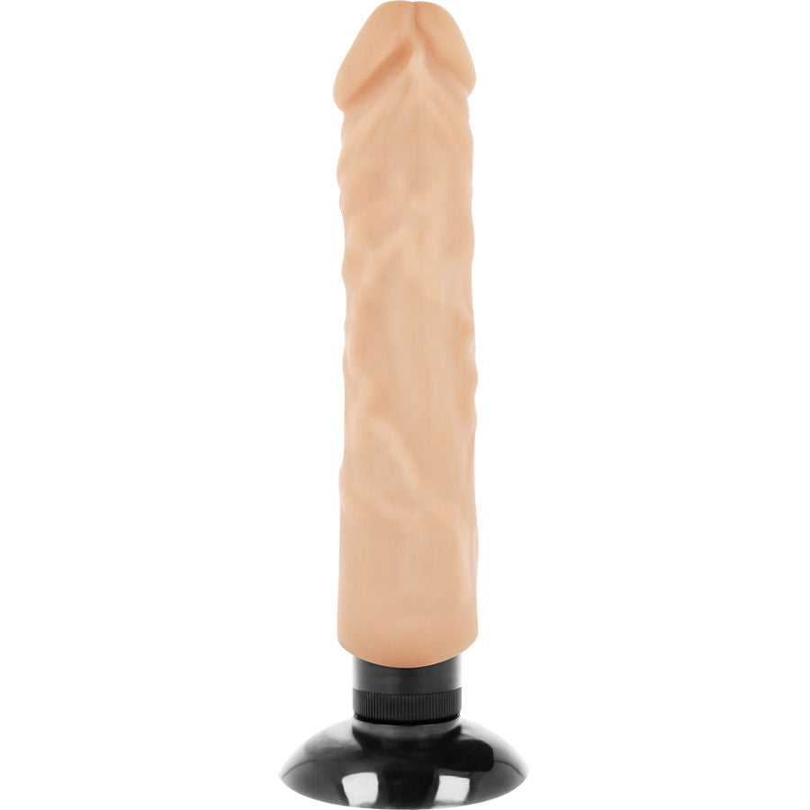 BASECOCK Vibrador Realista 2 en 1 Natural 20 cm – Diseño Versátil Para Experiencias Únicas de Placer