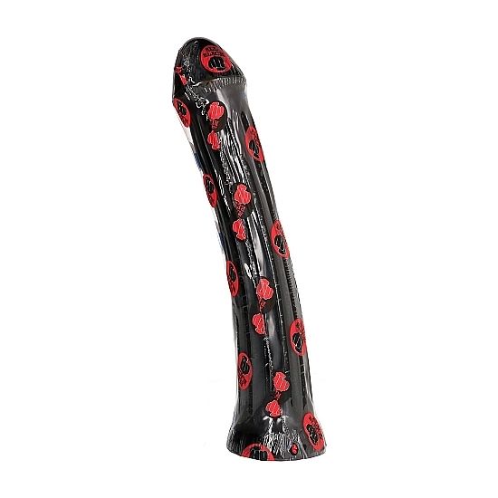 All Black Plug Dildo 31 Cm – Tacto Suave Con Surcos Profundos Para Mayor Placer