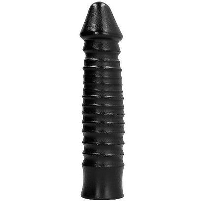 Dildo All Black 26 cm – Design ergonomico con texture a coste per un piacere maggiore