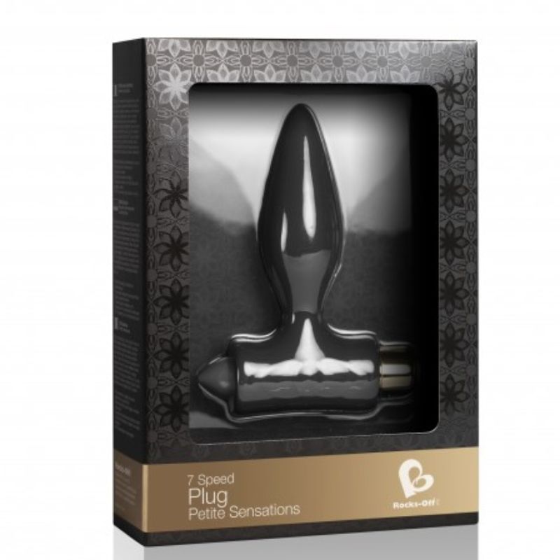 ROCKS-OFF Petite Sensations Plug Anale Nero – Giocattolo Ideale per Iniziare l'Esplorazione Sensuale