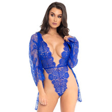 Comprar Leg Avenue Set Con Teddy Y Bata Azul L – Conjunto Elegante Para Máxima Comodidad-Noxtic