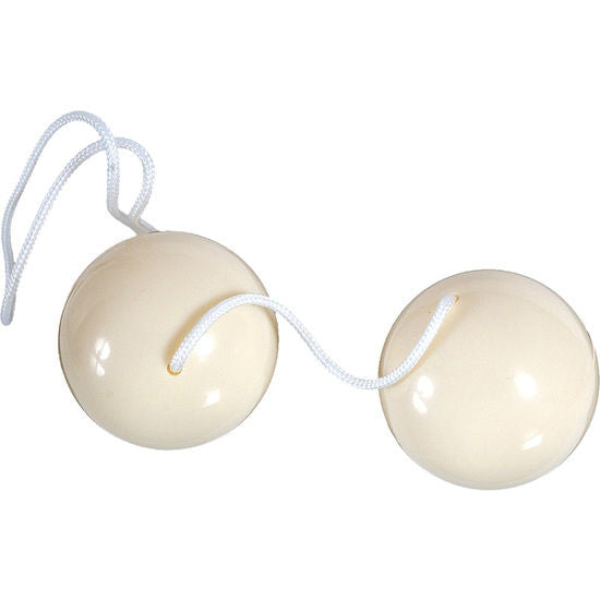 Comprar SEVEN CREATIONS Duoballs Color Crema – Bolas Chinas Con Vibraciones Para Estimulación Continuada-Noxtic