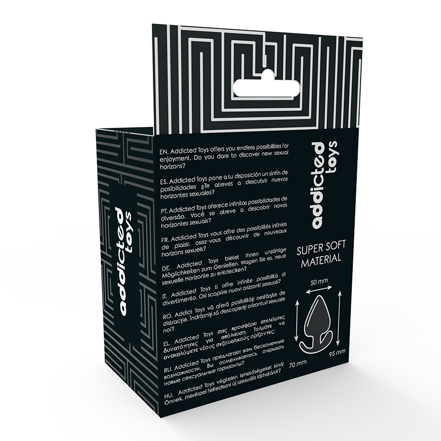 Plug anale ADDICTED TOYS 9,5 CM – Design ergonomico con consistenza liscia per un piacere affidabile