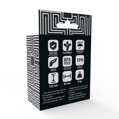 ADDICTED TOYS - PENIS AND TESTICLE RING SET - SMOKED