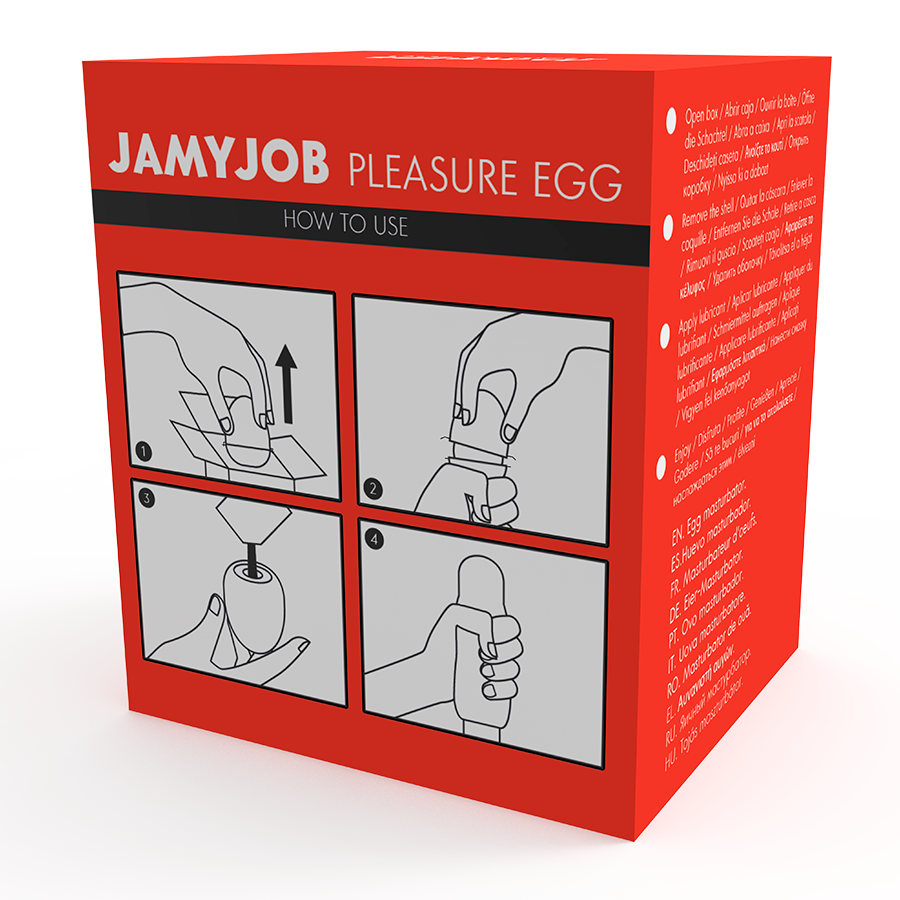 JAMYJOB Discreet Red Joy Egg – Design sicuro con materiale ipoallergenico per il piacere intimo
