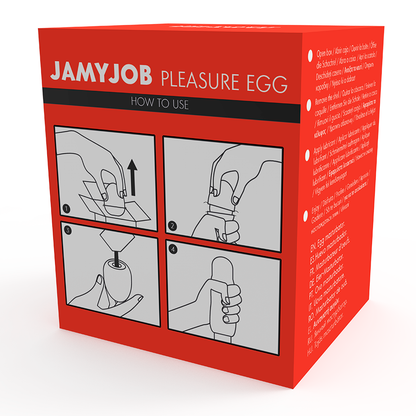 JAMYJOB Discreet Red Joy Egg – Design sicuro con materiale ipoallergenico per il piacere intimo