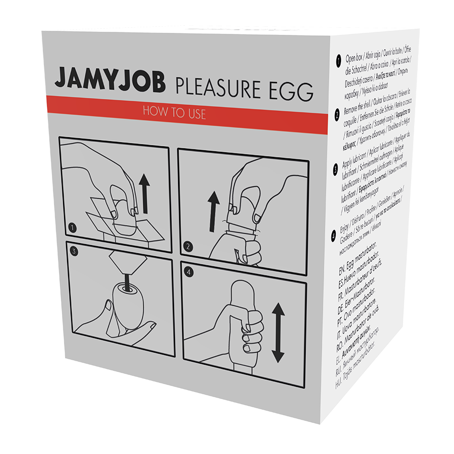 JAMYJOB Discreet Red Egg – Materiale medico regolabile per un piacere personalizzato