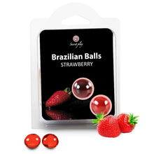 Comprar SECRETPLAY Brazilian Balls Fresas Set – Lubricante Sabor Fresas Para Masajes Suaves-Noxtic