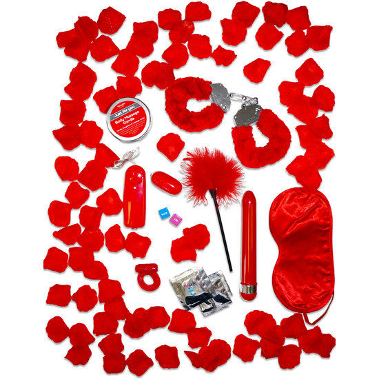 Cofanetto regalo TOYJOY Just For You Red Romance: un'esperienza romantica per coppie con sorprese sensuali